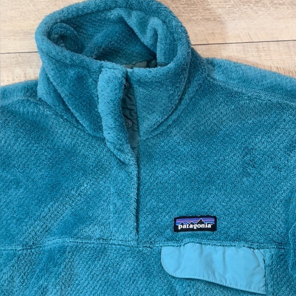Patagonia Women’s Teal Re-Tool Snap-T Pullover Size Medium - Picture 4 of 8